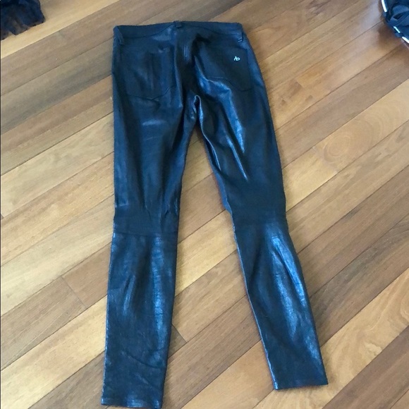 Rag and Bone leather pants - Picture 3 of 3